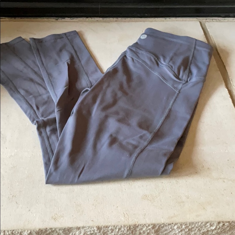Gray leggings